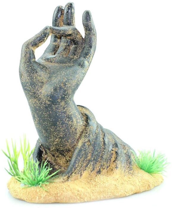 Buddha hand statue fish tank decoration 